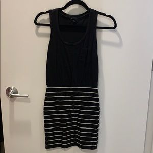 Forever21 Black And White Stripped Dress
